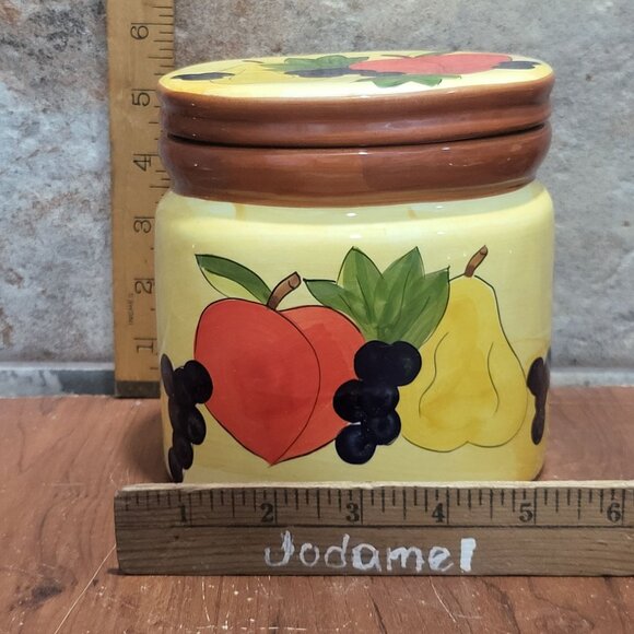 Ceramic Cannister Fruit Design Rubber Seal - Picture 10 of 10
